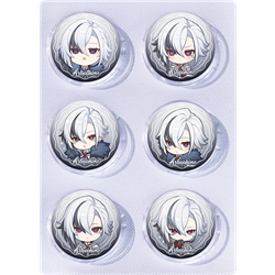 Genshin Impact anime pin 6pcs a set 25mm