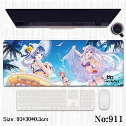 Re Zero Kara Hajimeru Isekai Seikatsu anime mouse pad 80*30*0.3cm