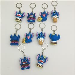 Stitch anime keychain 10 pcs a set