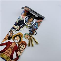 One piece anime keychain