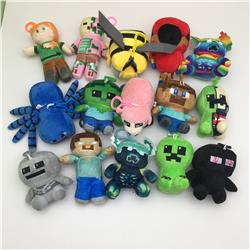 Minecraft anime Plush toy 9-15cm 15pcs a set