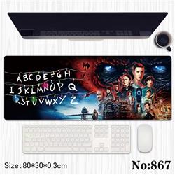 Stranger things anime mouse pad 80*30*0.3cm