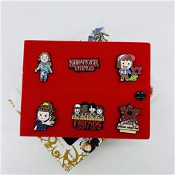 Stranger things anime pin set