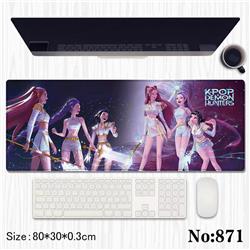 Kpop demon hunters anime mouse pad 80*30*0.3cm