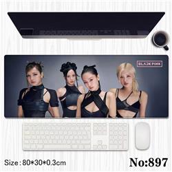 black pink anime mouse pad 80*30*0.3cm