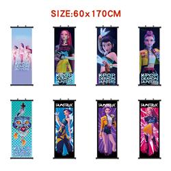 Kpop demon hunters anime wallscroll 60*170cm