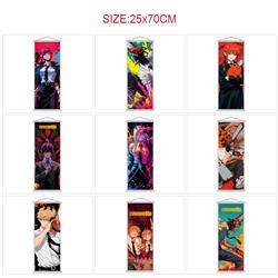 chainsaw man anime wallscroll 25*70cm price for 5 pcs