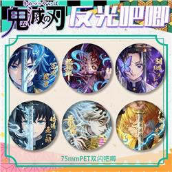 Demon slayer kimets anime pin 75mm