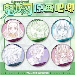 Demon slayer kimets anime pin 75mm
