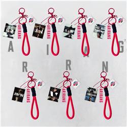 BTS anime keychain
