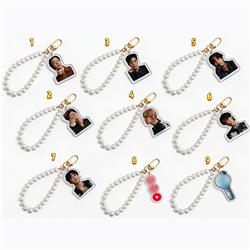 BTS anime keychain