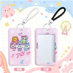 Straykids anime card holder (hanging rope white/black)