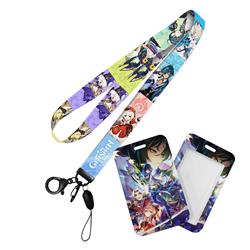 Genshin Impact anime lanyard phonestrap 6pcs a set