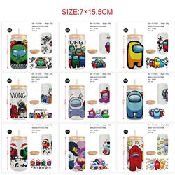 Among Us anime glass cup 450ml