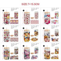 Kirby anime glass cup 450ml