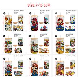 Super Mario anime glass cup 450ml