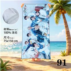 Straykids anime beach towel