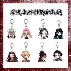 Demon slayer kimets anime keychain