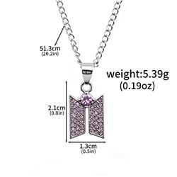 BTS anime necklace