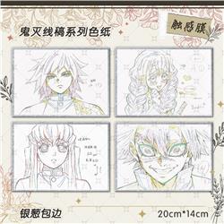 Demon slayer kimets anime color paper 20*14cm