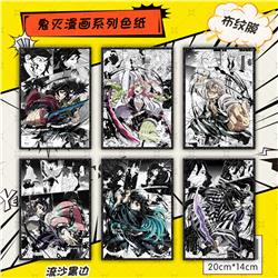 Demon slayer kimets anime color paper 20*14cm