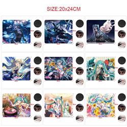Hatsune Miku anime Mouse pad 20*24cm price for 5 pcs