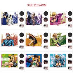 JoJos Bizarre Adventure anime Mouse pad 20*24cm price for 5 pcs