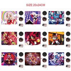 Hazbin hotel anime Mouse pad 20*24cm price for 5 pcs