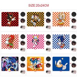 Sonic anime Mouse pad 20*24cm price for 5 pcs