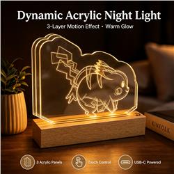 pokemon anime dynamic acrylic night light