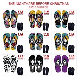 The nightmare before christmas anime flip flops shoes slippers a pair
