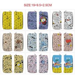BTS anime wallet