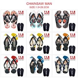 chainsaw man anime flip flops shoes slippers a pair