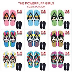 The Powerpuff Girls anime flip flops shoes slippers a pair