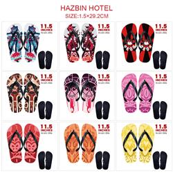Hazbin hotel anime flip flops shoes slippers a pair