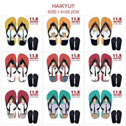 Haikyuu anime flip flops shoes slippers a pair