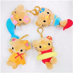 Hello kitty anime plush doll 10cm 4pcs a set