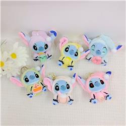 stitch anime plush doll 10-13cm 6pcs a set