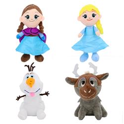 Frozen anime plush doll 25-29cm 4pcs a set